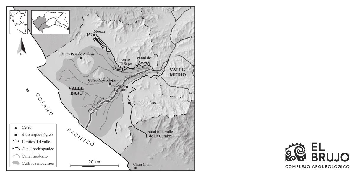 mapa asentamientos chimu